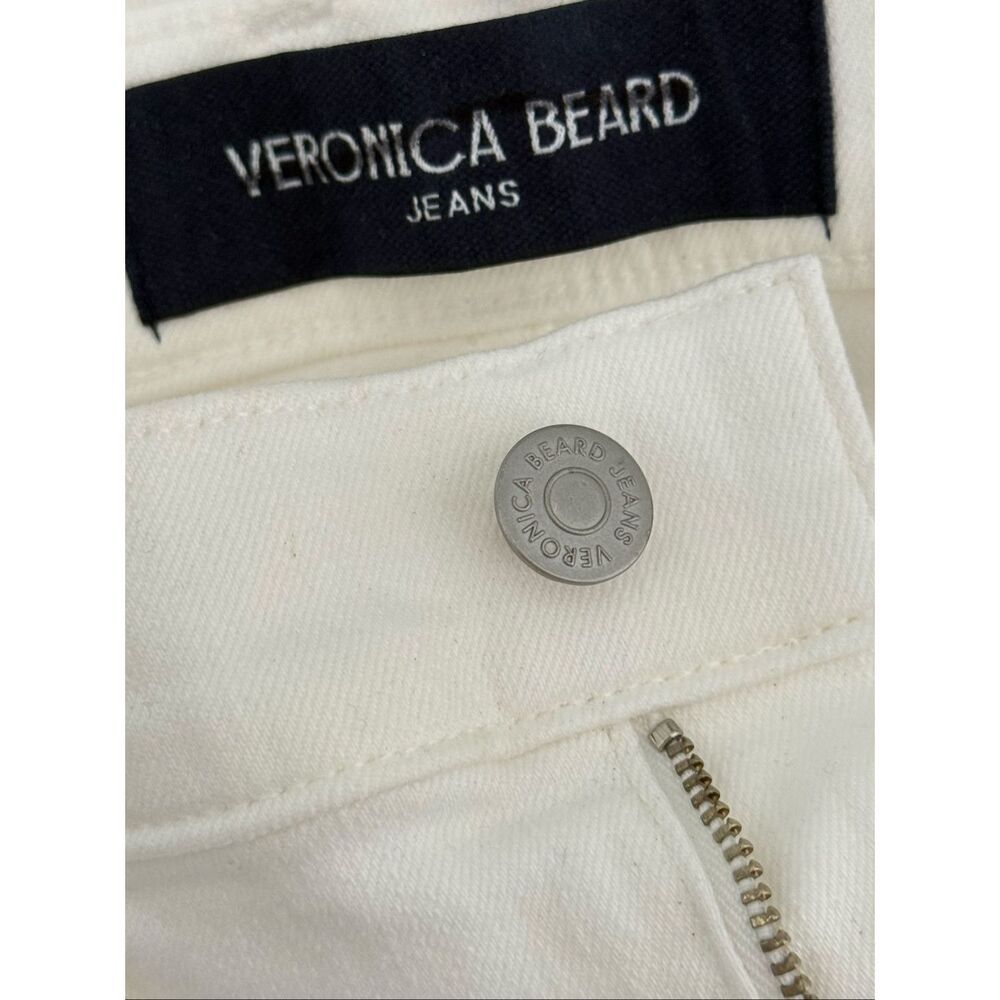 Veronica Beard Crosbie Wide Leg Jeans In White Size 30 $328 - Picture 8 of 9
